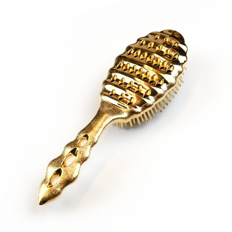 METAL COMB HAIR BRUSH YS-AZ/MG (GOLD)