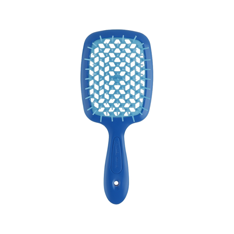 HAIR BRUSH RECTANGULAR (BTU) BLUE WITH BLUE