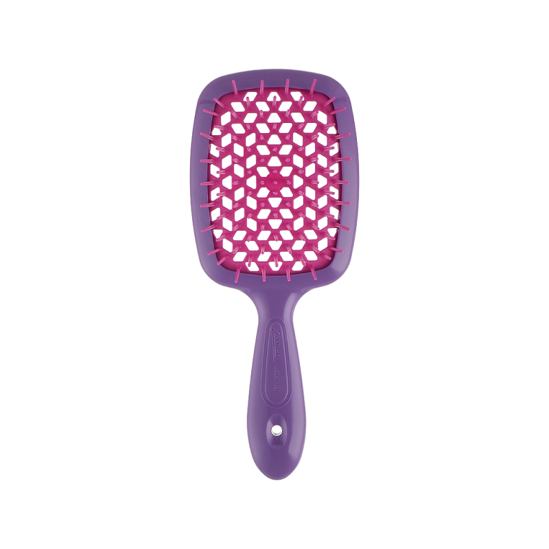 HAIR BRUSH RECTANGULAR FUCHSIA WITH RASPBERRY