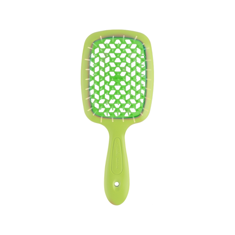 HAIR BRUSH RECTANGULAR (LIM) GREEN WITH LETTUCE