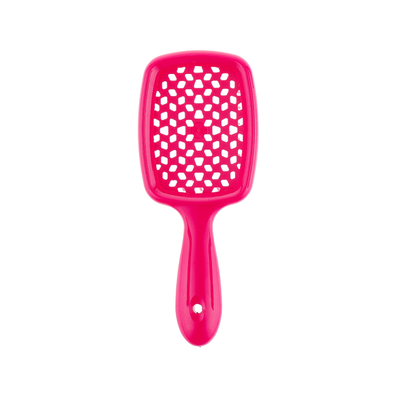 RECTANGULAR PINK HAIR BRUSH