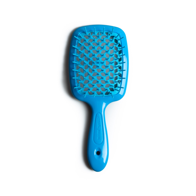 HAIR BRUSH RECTANGULAR BLUE