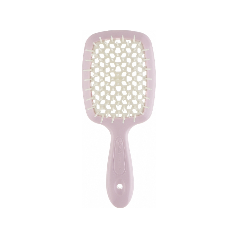 HAIR BRUSH RECTANGULAR (SMALL) PINK WITH WHITE