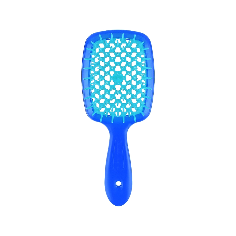 HAIR BRUSH RECTANGULAR (SMALL) BLUE WITH BLUE