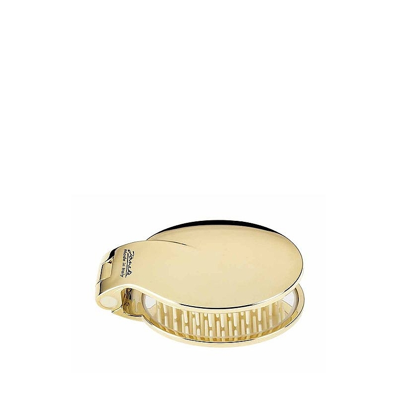 BRUSH FOR HAIR SHELL-FOLDING WITH MIRROR GOLD