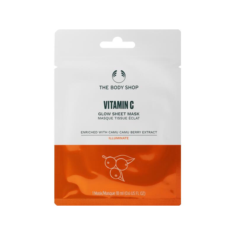 МАСКА ДЛЯ СЯЙВА ШКІРИ ОБЛИЧЧЯ VITAMIN C, 18 ML